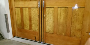 We restored these large doors at Domaine Drouhin Winery